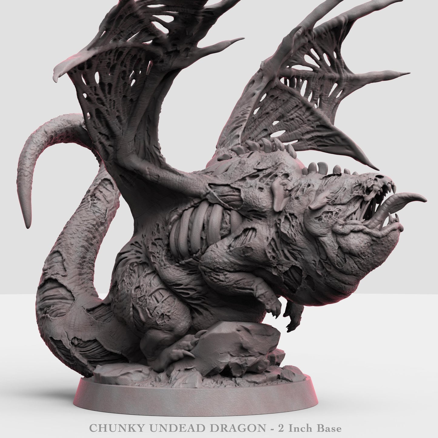 Chunky Undead Dragon - UNPAINTED - Print My Minis