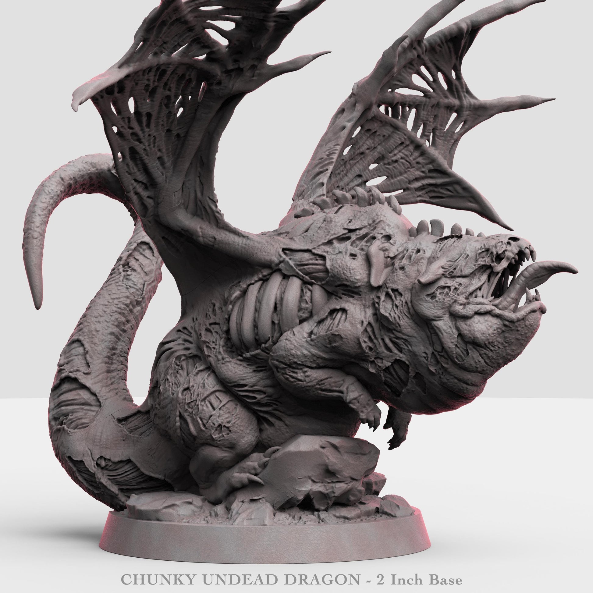 Chunky Undead Dragon - UNPAINTED - Print My Minis