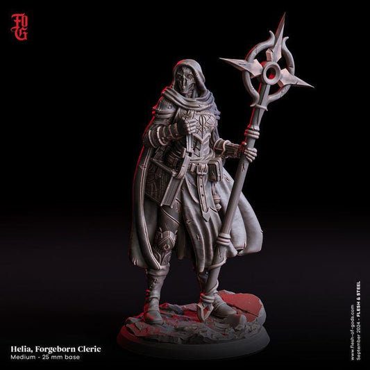 Helia, Forgeborn Cleric - UNPAINTED 3D figure - Flesh of Gods