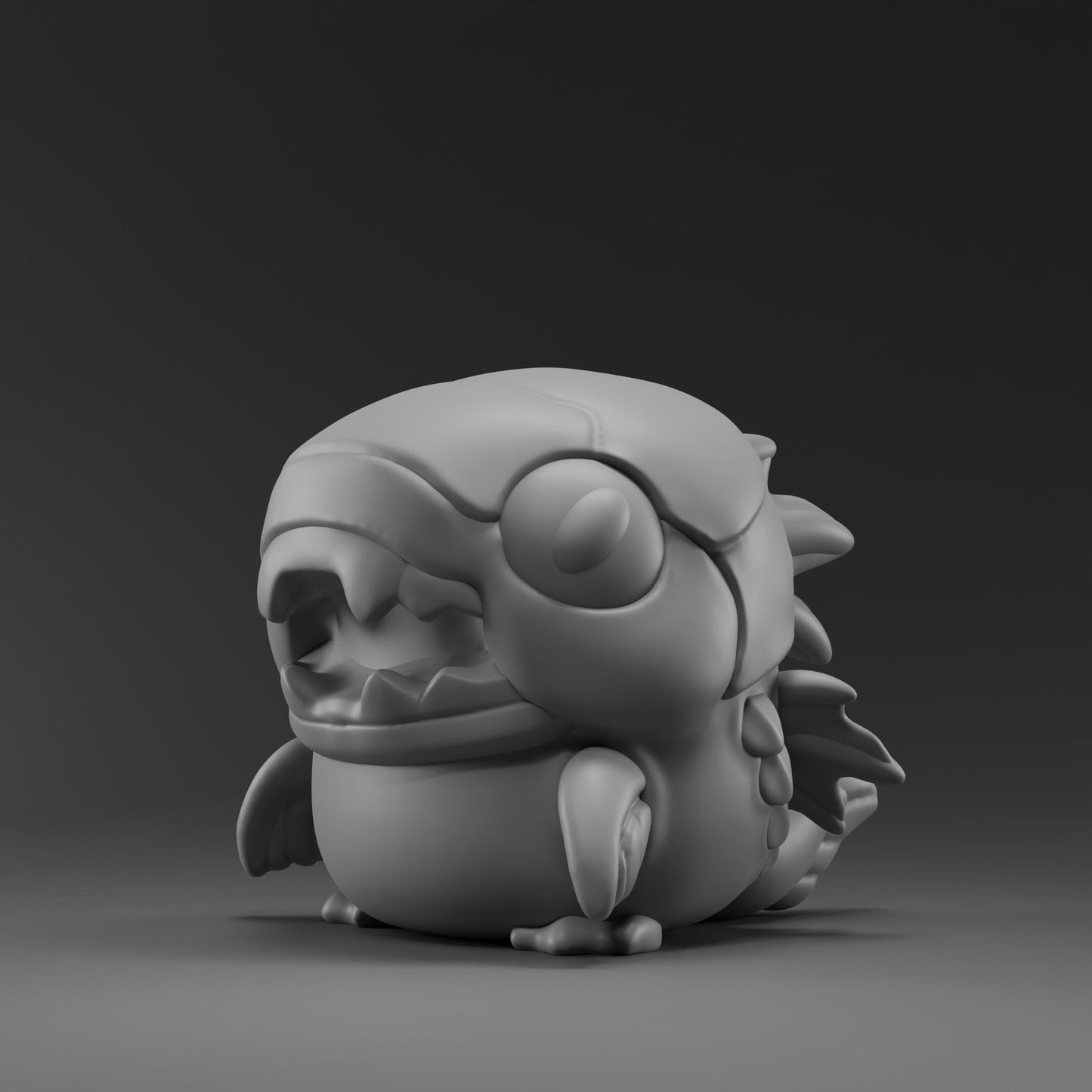 Dunkleostii - UNPAINTED - Grumpii Art Toy