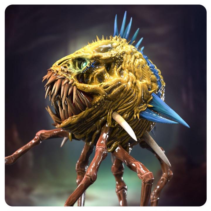 Fish Creature - UNPAINTED Fan Art - Siryll Art