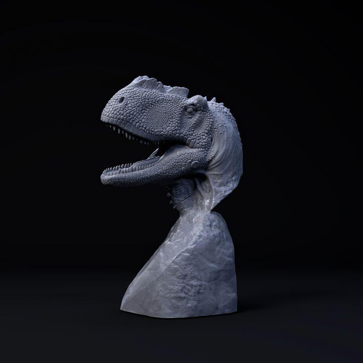Yanghuanosaurus bust - Dino and Dog Miniatures
