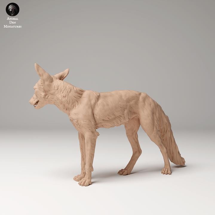 Red Fox- UNPAINTED - Animal Den Miniatures