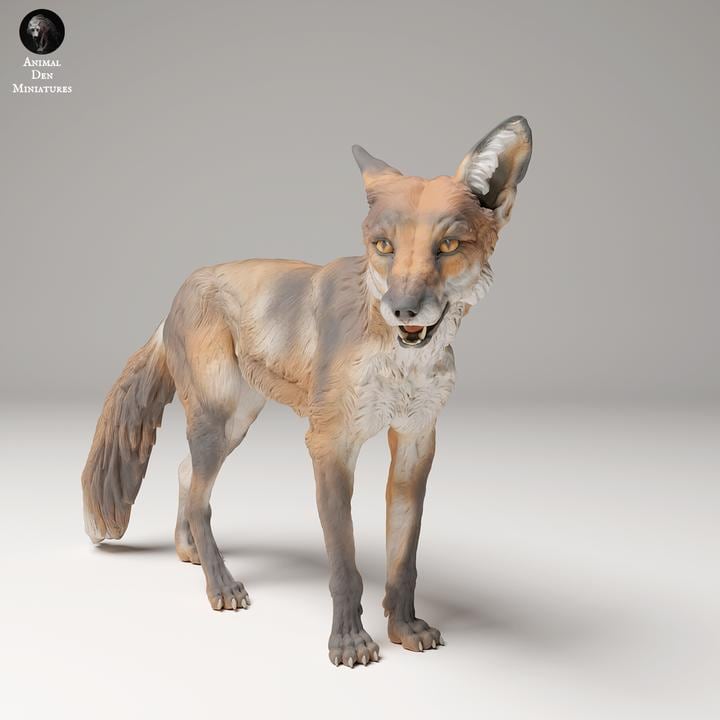 Red Fox- UNPAINTED - Animal Den Miniatures