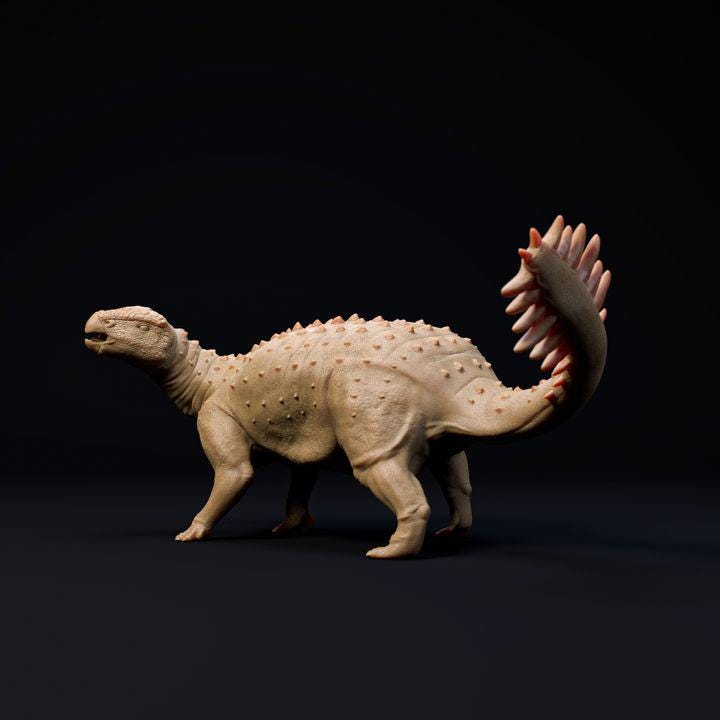 Stegouros - Dino and Dog Miniatures