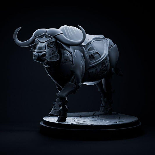 Cape Buffalo mecha robot - UNPAINTED - Dino and Dog Miniatures