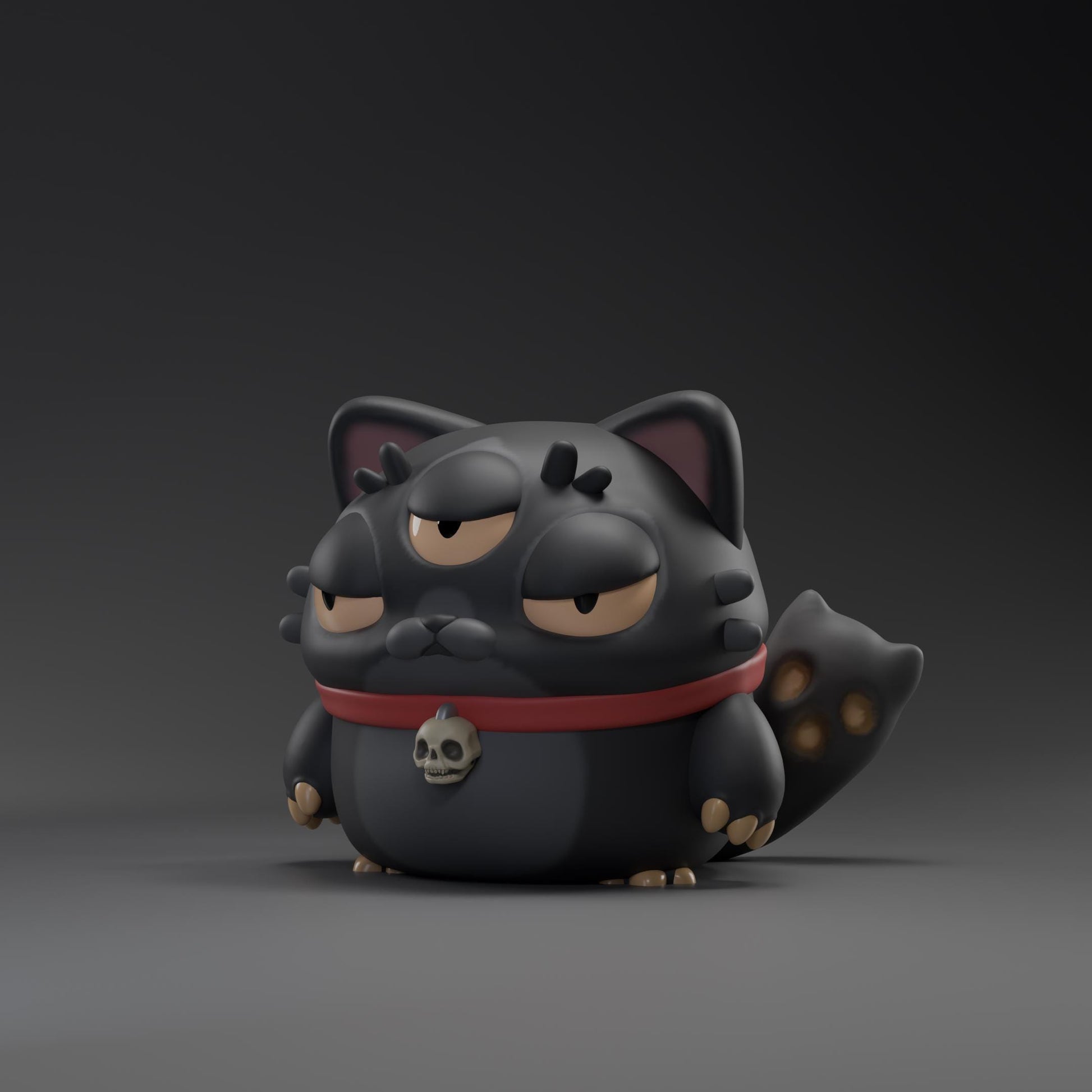 Wispurr - UNPAINTED - Grumpii Art Toy