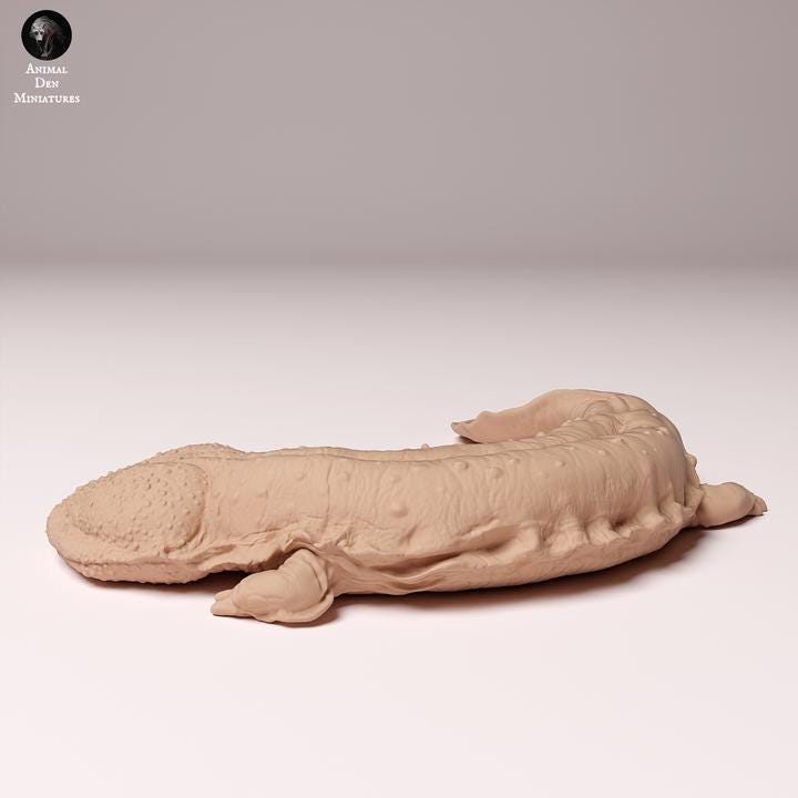Japanese Giant Salamander - UNPAINTED - Animal Den Miniatures