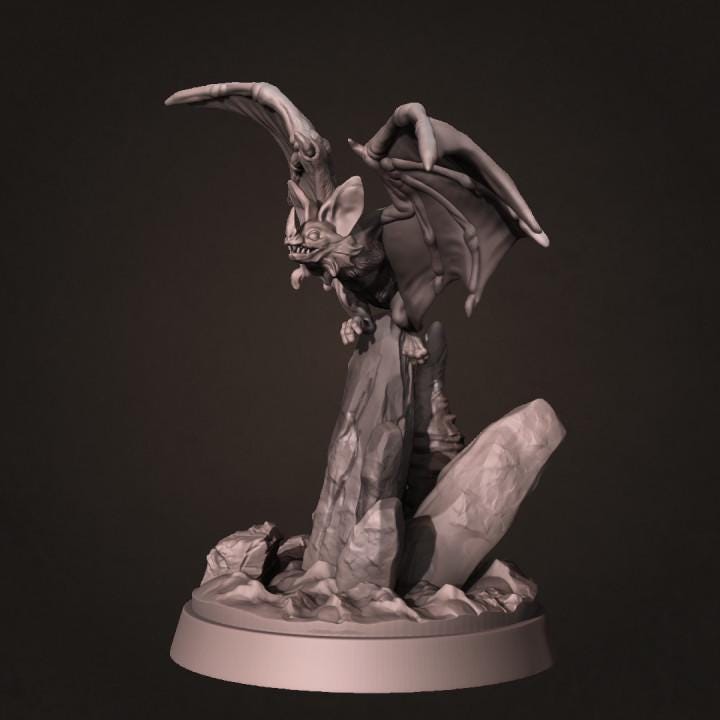 Cave Bat - UNPAINTED - Animals & Creatures Minis