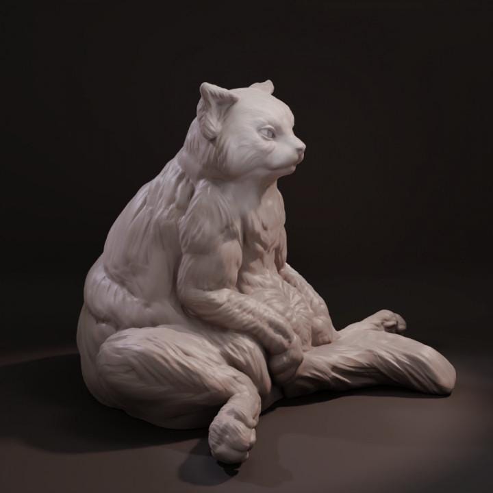 Sullen cat - UNPAINTED - Animals & Creatures Minis