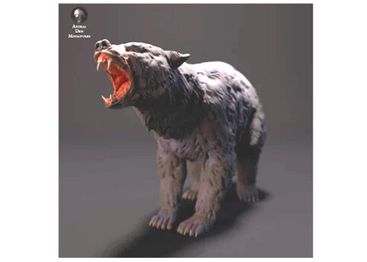 Black Bear Angry - UNPAINTED - Animal Den Miniatures