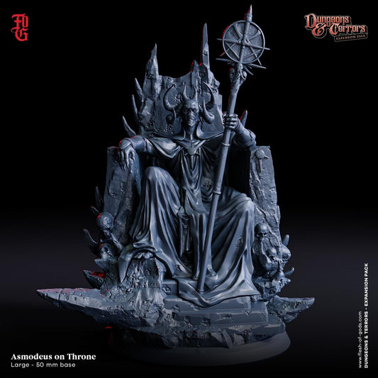 Asmodeus on Throne - Flesh of Gods - Dungeons & Terrors