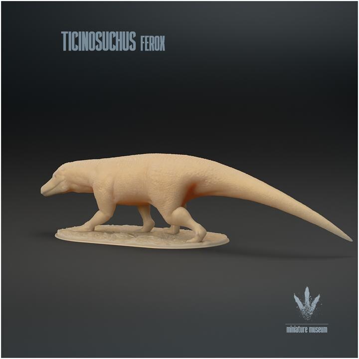 Ticinosuchus ferox : The Ticino Crocodile - UNPAINTED - Miniature Museum