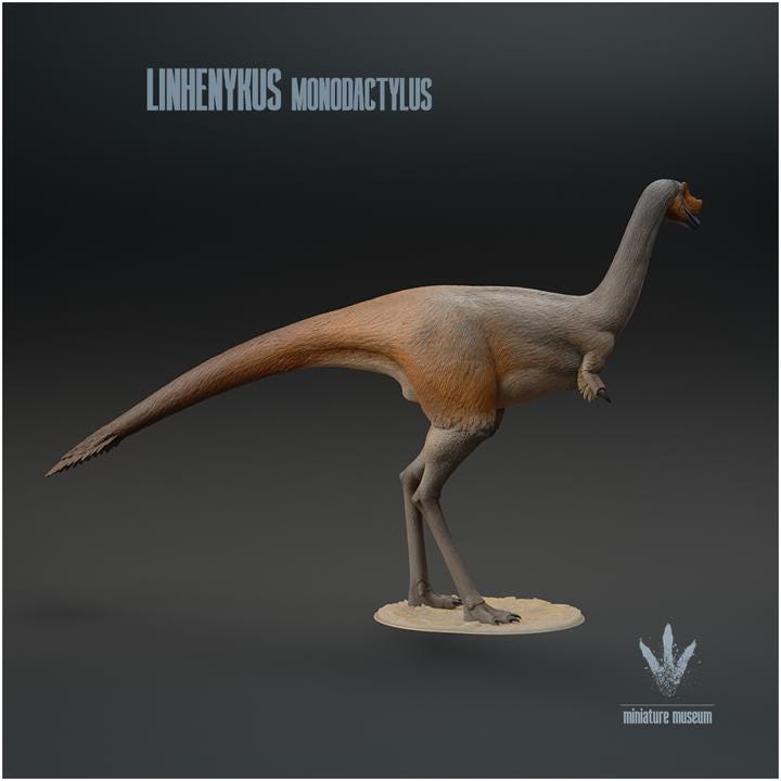 Linhenykus monodactylus : The Single Fingered Lizard - UNPAINTED - Miniature Museum