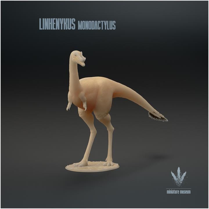 Linhenykus monodactylus : The Single Fingered Lizard - UNPAINTED - Miniature Museum
