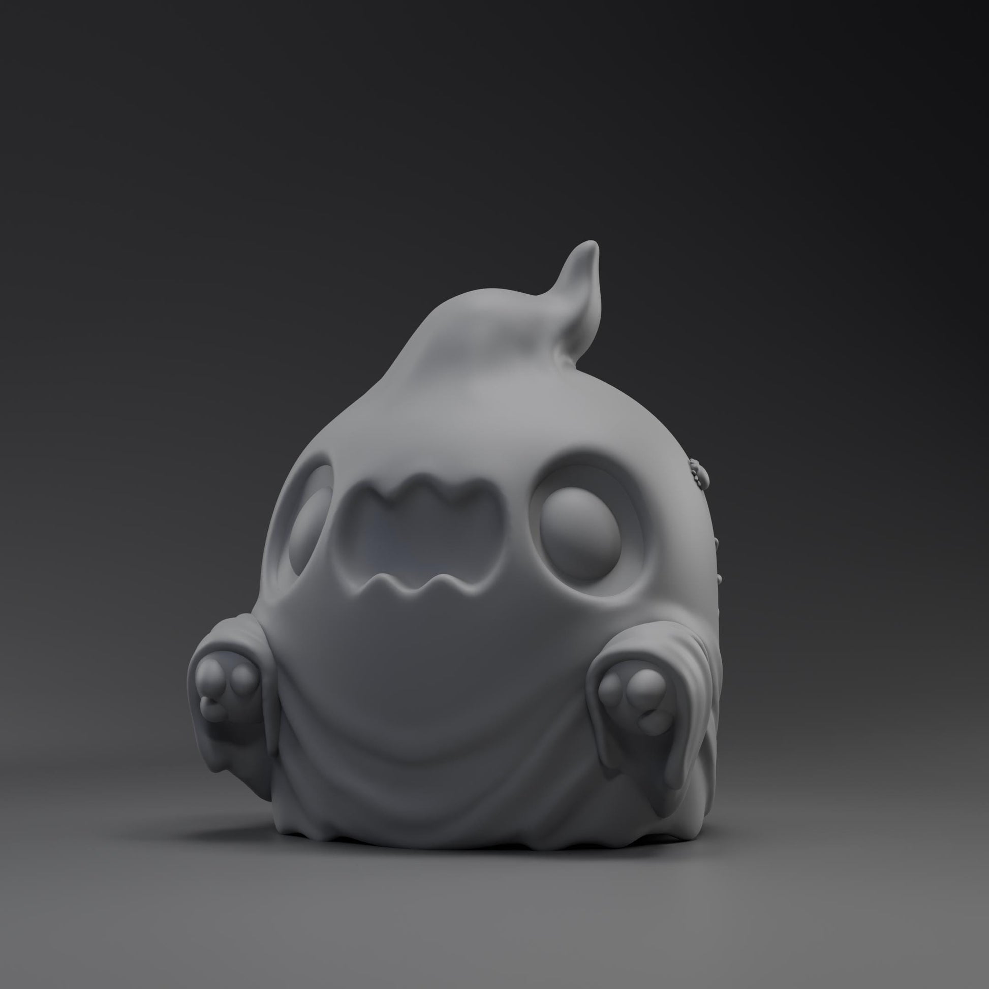 Boo - UNPAINTED - Grumpii Art Toy