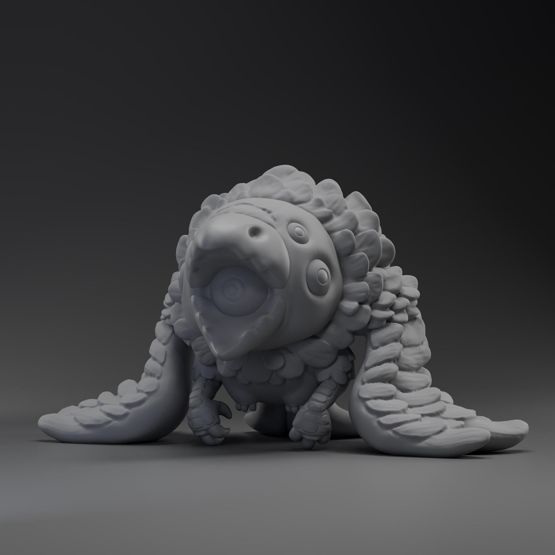 Corvii - UNPAINTED - Grumpii Art Toy