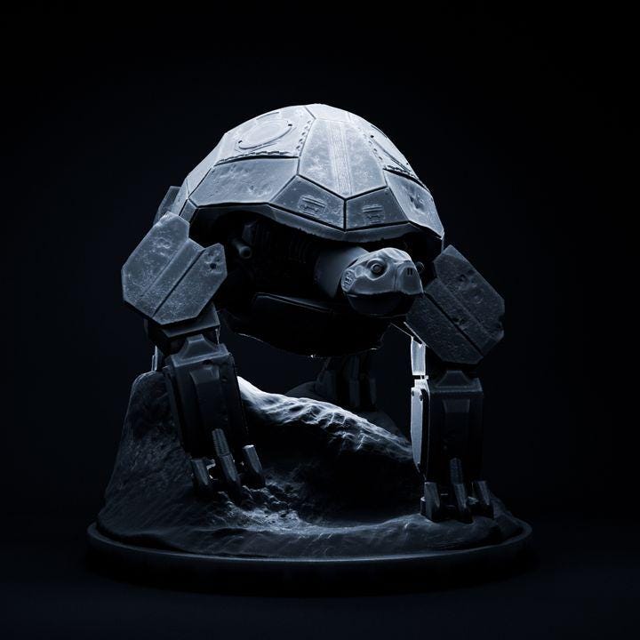 Turtle Mecha Robot - Mecha Zoo - Dino and Dog Miniatures