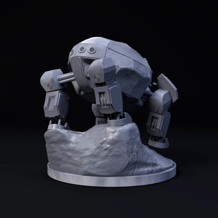 Turtle Mecha Robot - Mecha Zoo - Dino and Dog Miniatures
