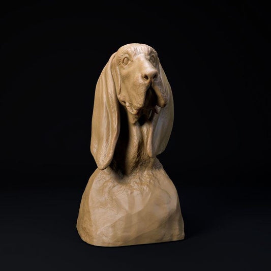 Basset Hound Bust - Dino and Dog Miniatures