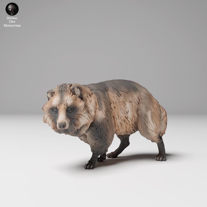 Tanuki (Raccoon Dog) - UNPAINTED - Animal Den Miniatures