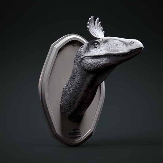 Cryolophosaurus Hunting Trophy - UNPAINTED - Clynche Art