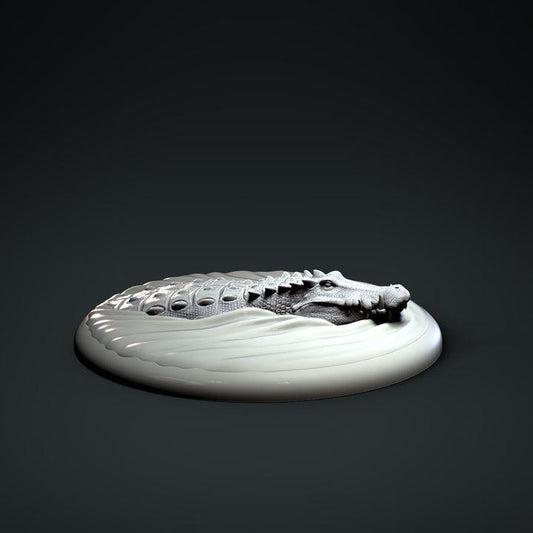 Kaprosuchus Underwater Head - Clynche Art