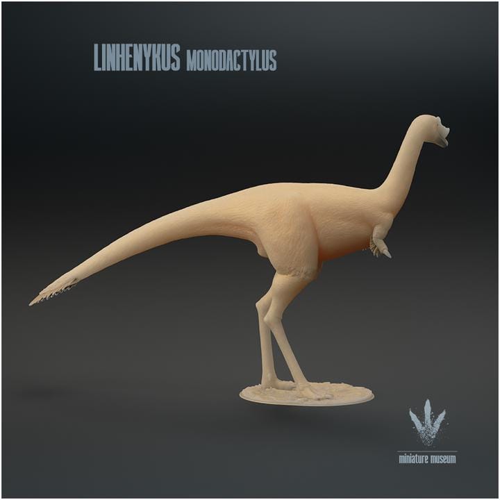 Linhenykus monodactylus : The Single Fingered Lizard - UNPAINTED - Miniature Museum