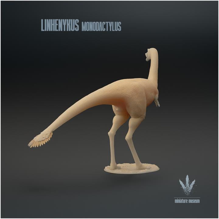 Linhenykus monodactylus : The Single Fingered Lizard - UNPAINTED - Miniature Museum