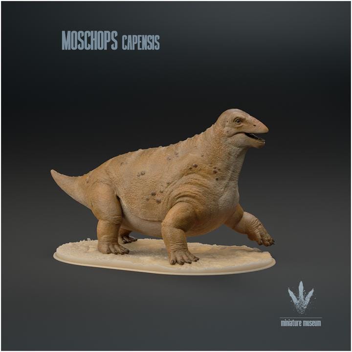 Moschops capensis : Walking - UNPAINTED - Miniature Museum