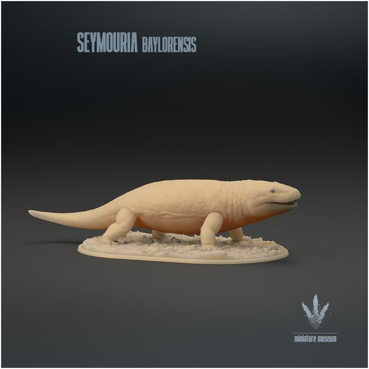 Seymouria baylorensis : The Primitive Reptile- UNPAINTED - Miniature Museum