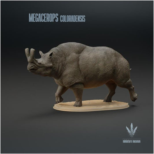 Megacerops coloradensis : Walking - UNPAINTED - Miniature Museum