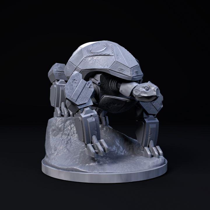 Turtle Mecha Robot - Mecha Zoo - Dino and Dog Miniatures