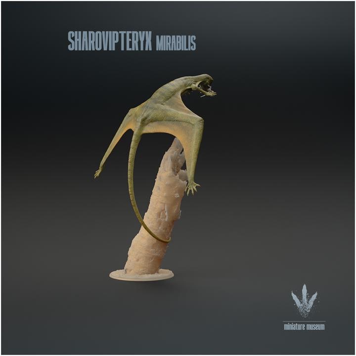 Sharovipteryx mirabilis - Feeding - UNPAINTED - Miniature Museum