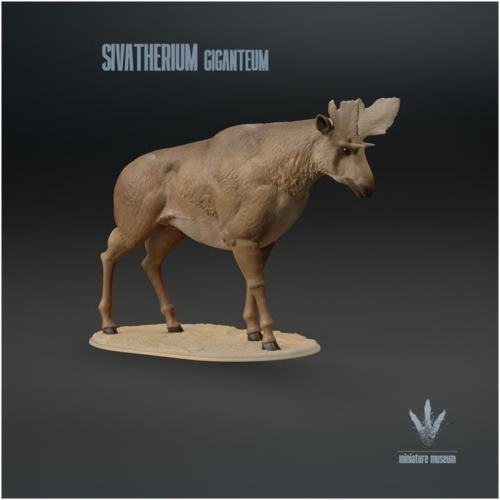 Sivatherium giganteum : The Shiva's Beast - UNPAINTED - Miniature Museum