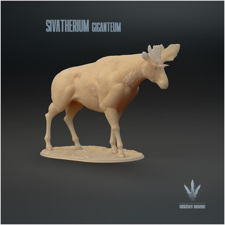Sivatherium giganteum : The Shiva's Beast - UNPAINTED - Miniature Museum