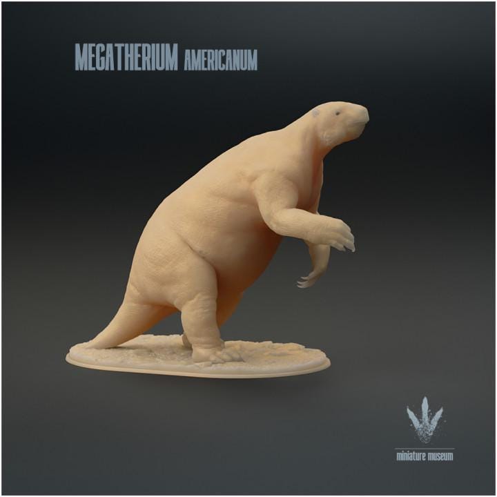Megatherium Americanum : Standing - UNPAINTED - Miniature Museum