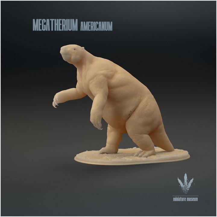 Megatherium Americanum : Standing - UNPAINTED - Miniature Museum