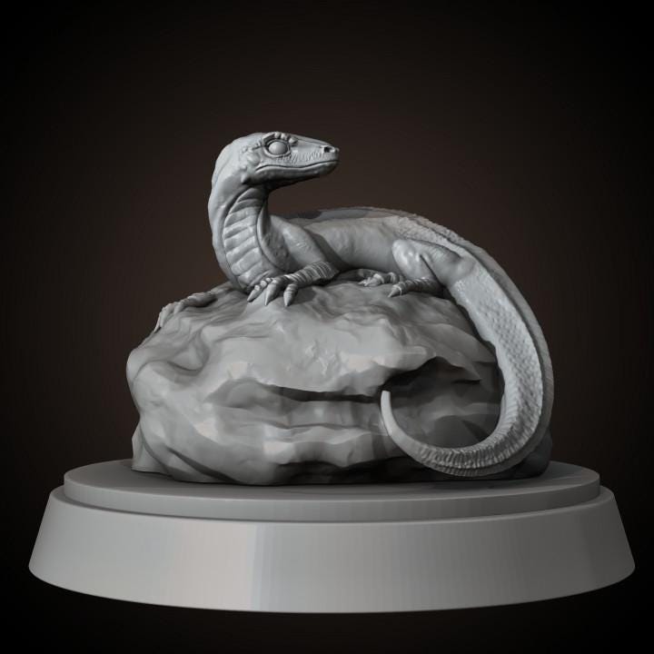 Little lizard - UNPAINTED - Animals & Creatures Minis