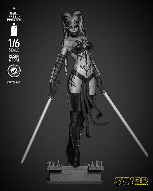 Darth Talon Sculpture - UNPAINTED FAN ART - Star Wars 3D Models