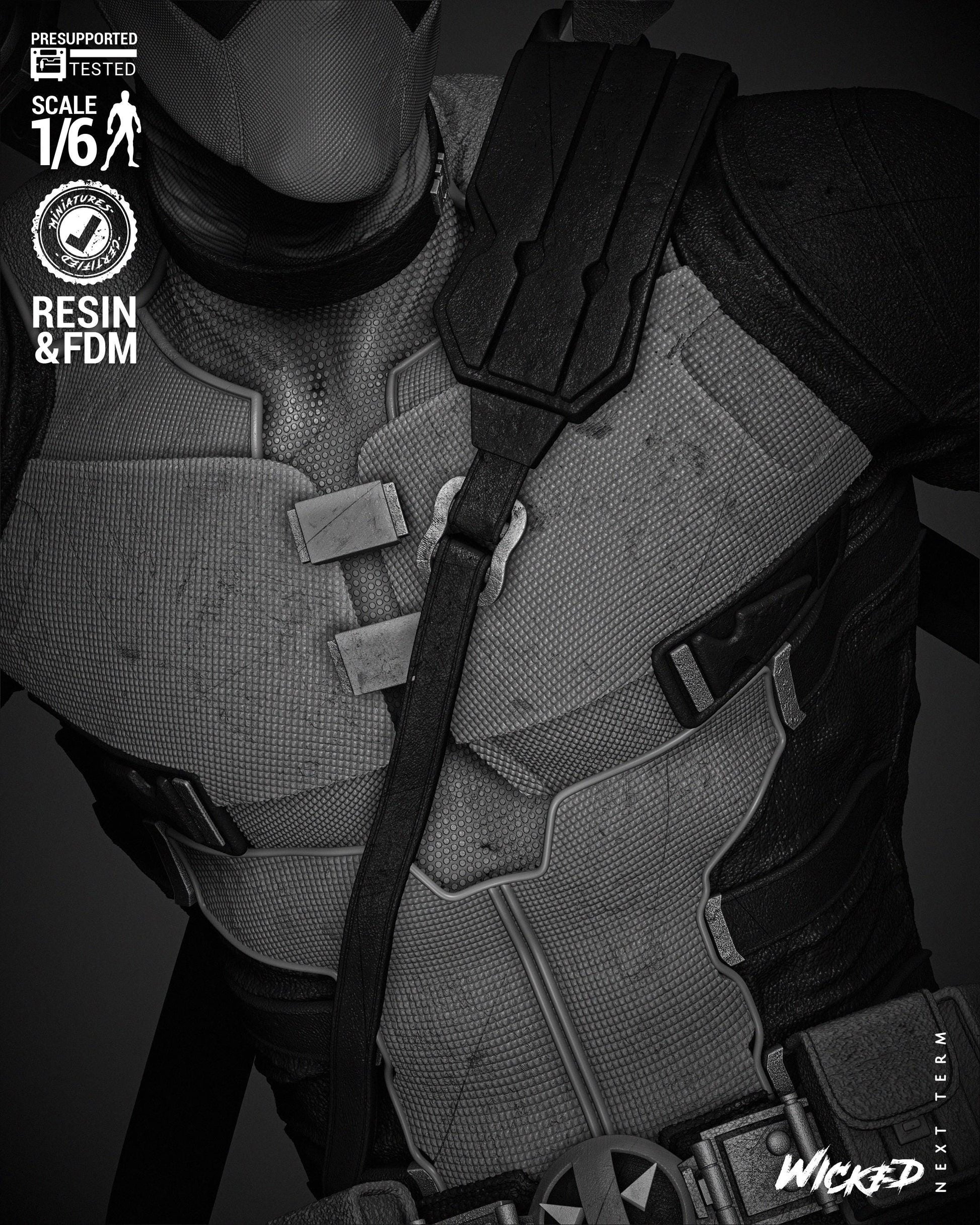 Deadpool 2024 Sculpture - UNPAINTED FAN ART - Wicked 3D Models