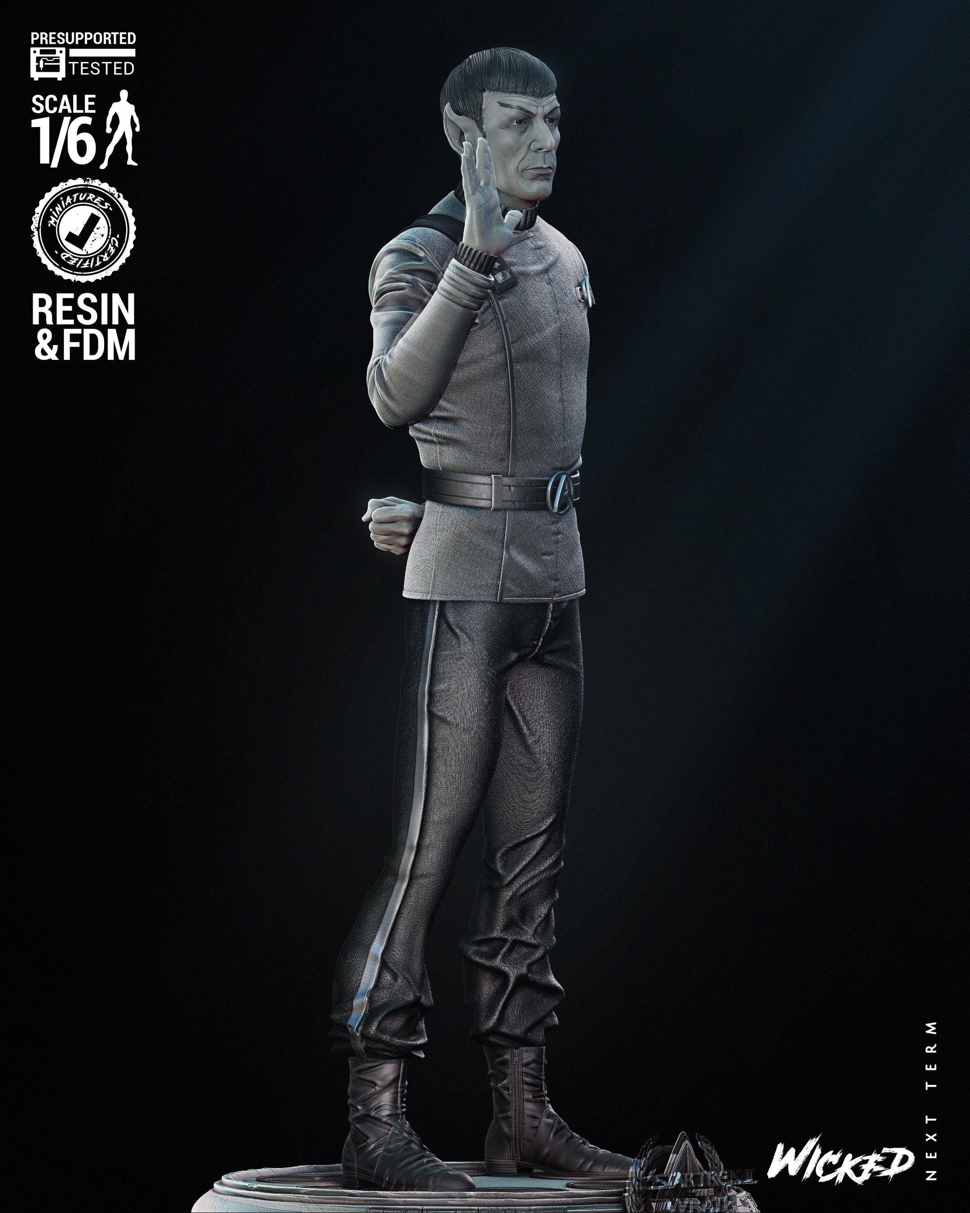 Spock Sculpture - UNPAINTED FAN ART - Wicked 3D Models