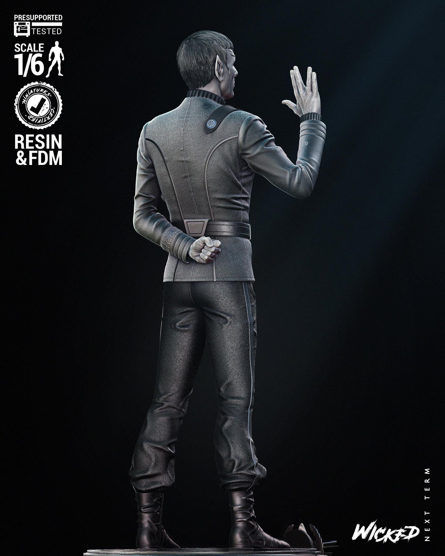 Spock Sculpture - UNPAINTED FAN ART - Wicked 3D Models