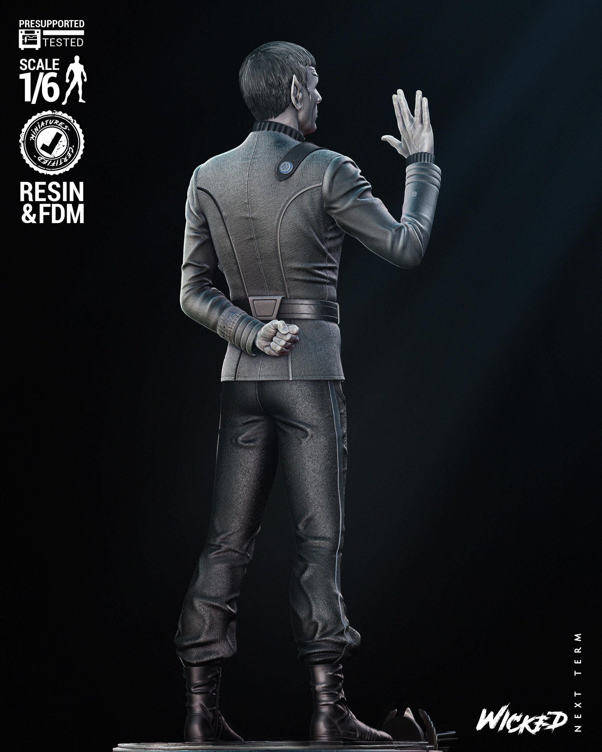 Spock Sculpture - UNPAINTED FAN ART - Wicked 3D Models