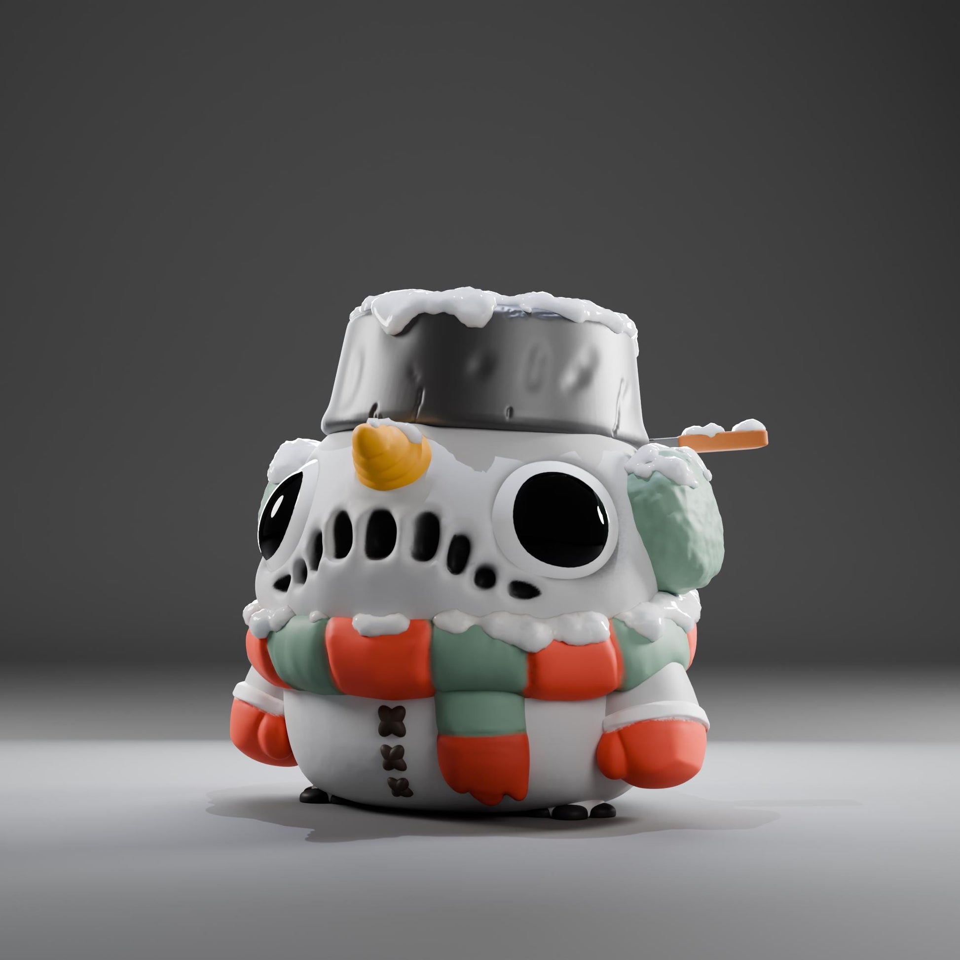 Snowii - UNPAINTED - Grumpii Art Toy