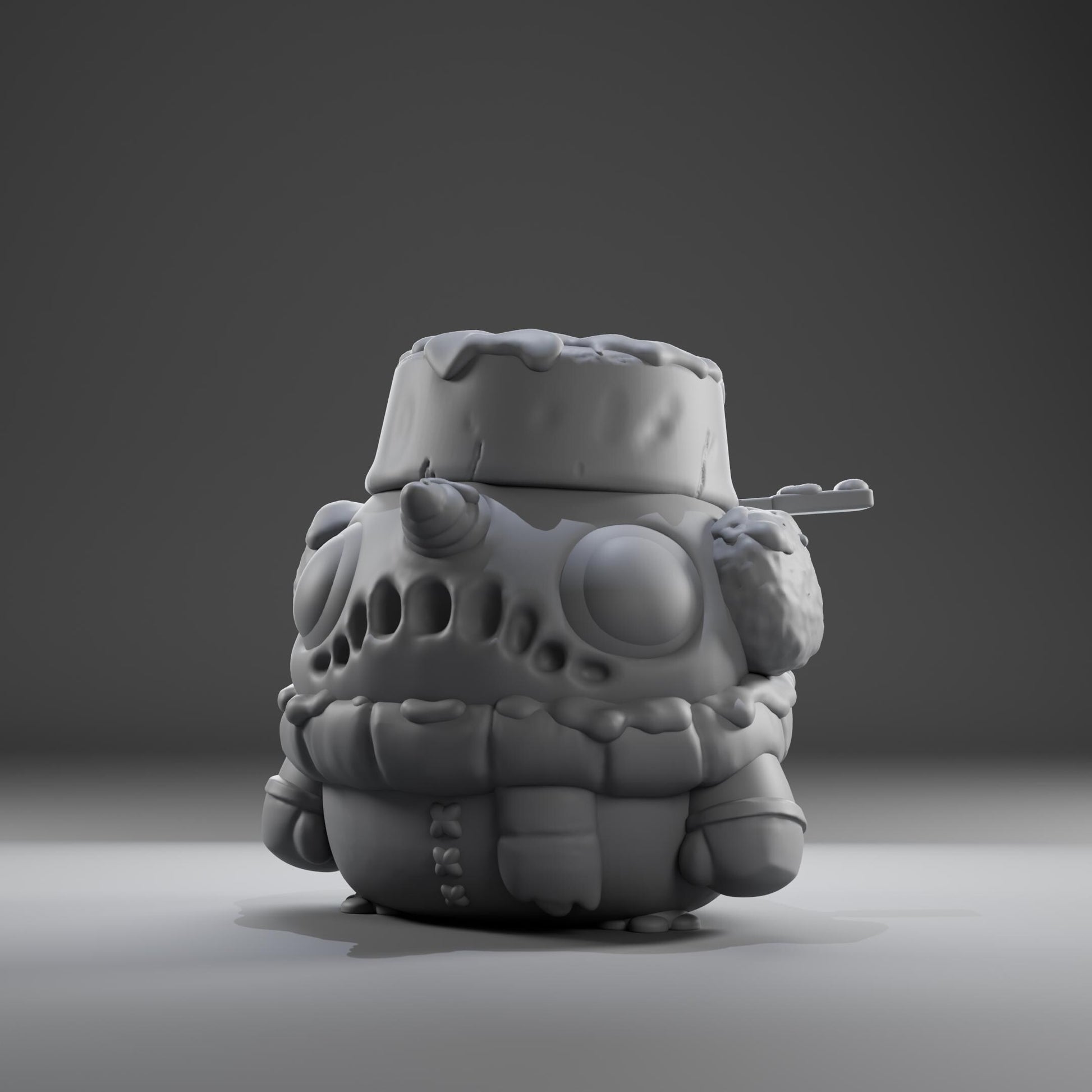 Snowii - UNPAINTED - Grumpii Art Toy