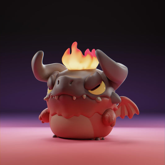 Devilii - UNPAINTED - Grumpii Art Toy