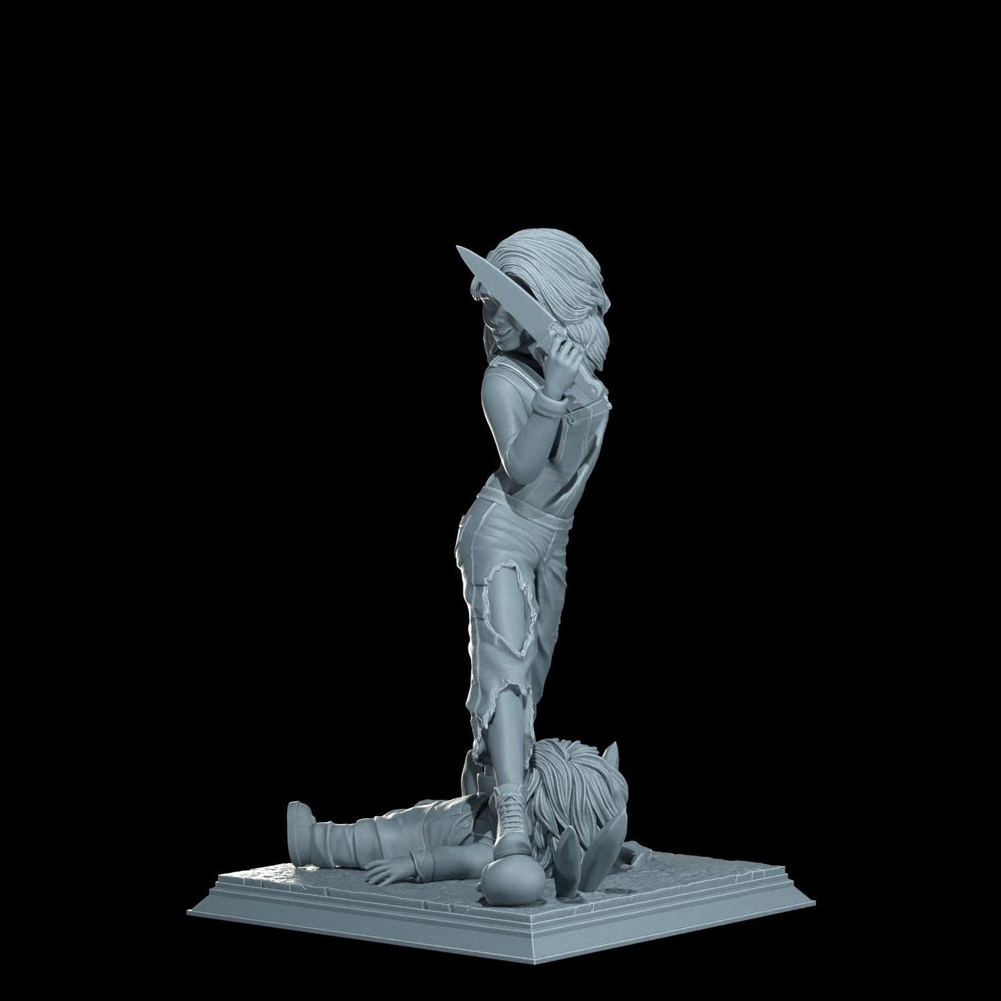 Chucky Pin-Up Girl - UNPAINTED FAN ART - Cosmondo