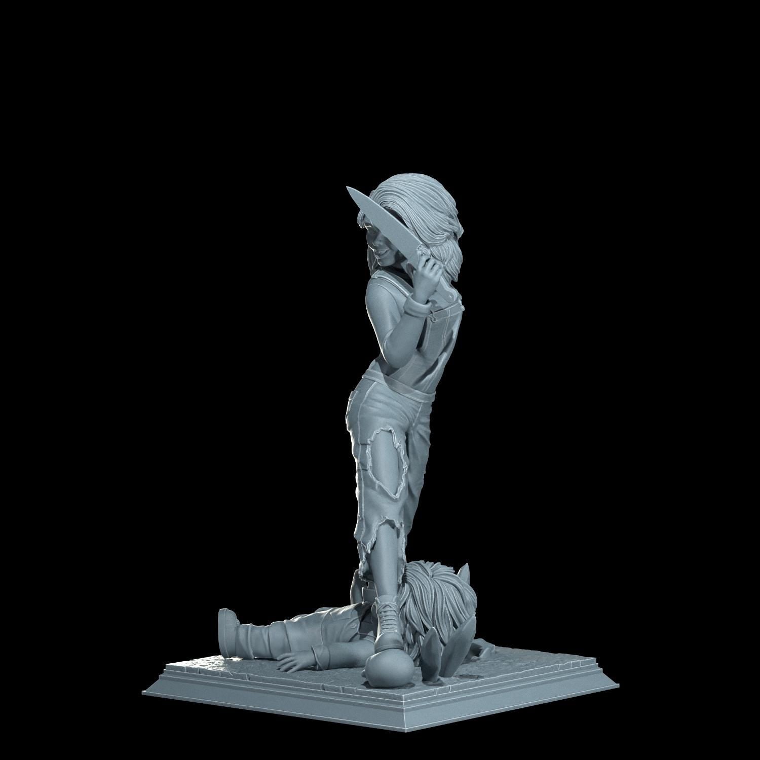 Chucky Pin-Up Girl - UNPAINTED FAN ART - Cosmondo