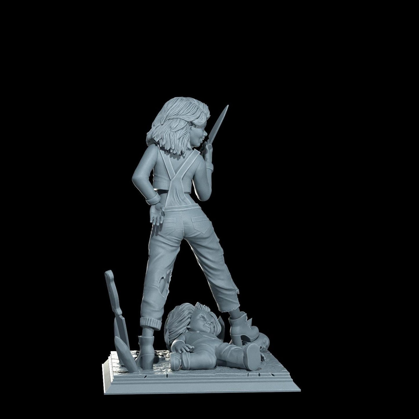 Chucky Pin-Up Girl - UNPAINTED FAN ART - Cosmondo